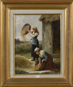Les Glaneuses by Henri Alphonse Laurent-Desrousseaux