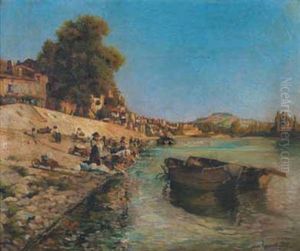 Lavandieres Sur Le Rhone