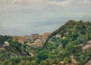 Kleines Dorf Am Meer by Lucien Laurent-Gsell
