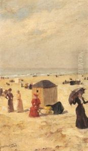 Bords De Mer Animes (various Sizes; 2 Works) by Lucien Laurent-Gsell