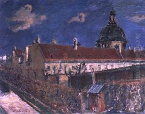 Blick Vom Belvedere Auf Die Salesianerkirche by Johannes Laurer