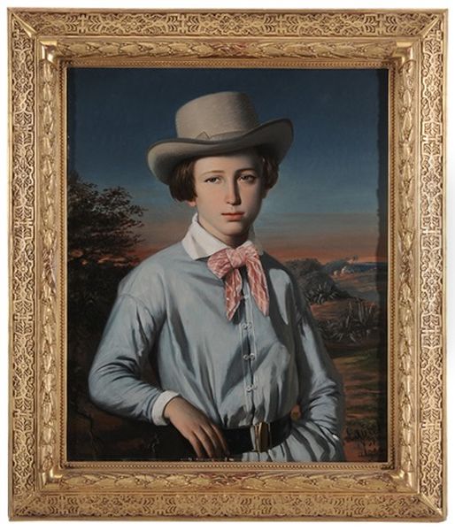 Young Boy Standing In An Algerian Landscape - view 1