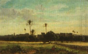 Les Abords De La Ville, Algerie by Emmanuel Joseph Lauret
