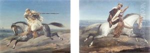 Cavalier Arabe by Emmanuel Joseph Lauret