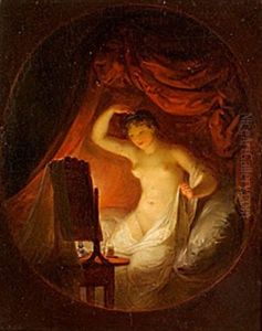 Flicka Framfor Spegel by Alexander Laureus