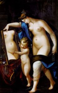 Amor Viser Venus Hendes Spejlbillede by Alexander Laureus
