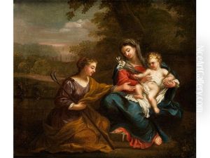 Madonna Mit Kind Und Heiliger