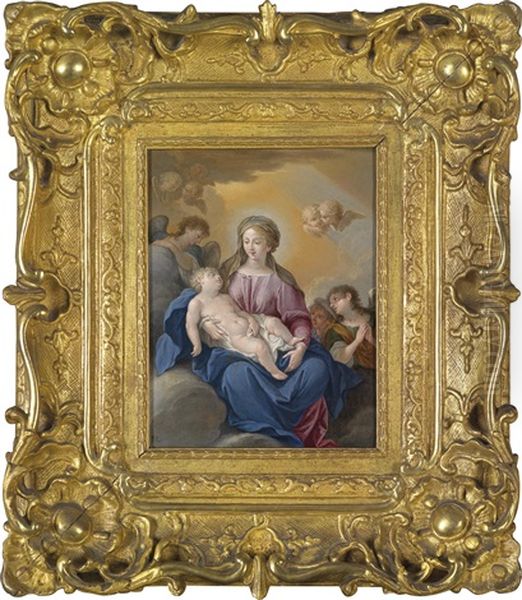 Maria Mit Dem Christusknaben Und Engeln - view 1
