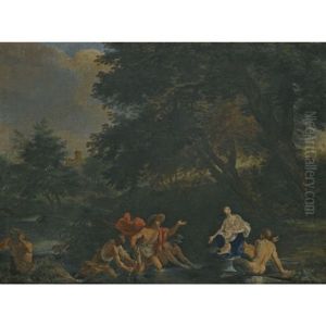 Latona And The Lycians by Filippo Lauri