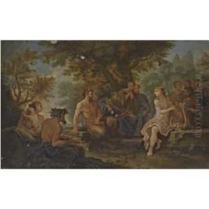 Apollo And Marsyas by Filippo Lauri