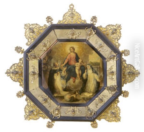 The Virgin And Child With Saints Dominic &amp; Theresa (+ The Vision Of St. Dominic; Pair) - view 1