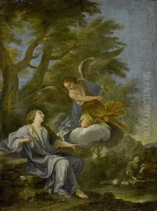 Hagar Und Ismael by Filippo Lauri