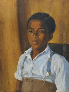 Portrait Of A Young Boy by John Bell-Smith