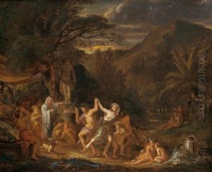 Scena Mitologica by Filippo Lauri