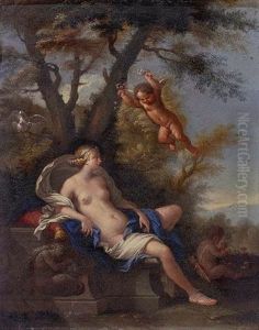 Venus In The Garden Of Love by Filippo Lauri