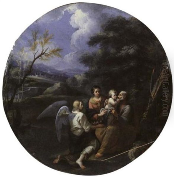 Die Rast Der Heiligen Familie Auf Der Flucht Nach Agypten - view 1