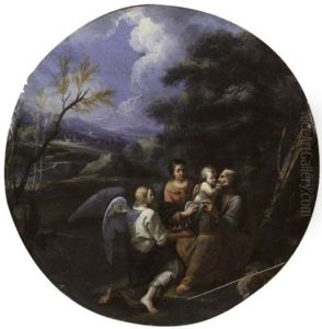 Die Rast Der Heiligen Familie Auf Der Flucht Nach Agypten Die Rast Der Heiligen Familie Auf Der Flucht Nach Agypten