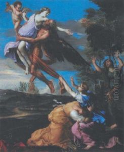 L'enlevement D'orithye Par Boree by Filippo Lauri