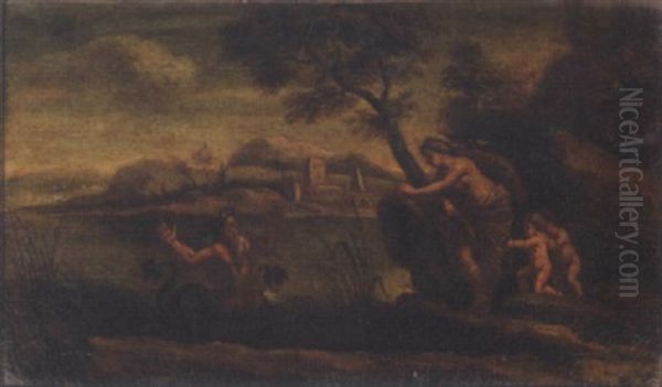 A River God Surprising A Nymph - view 1