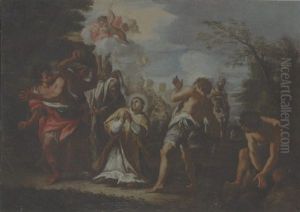 The Martyrdom Of Saint Stephen by Filippo Lauri