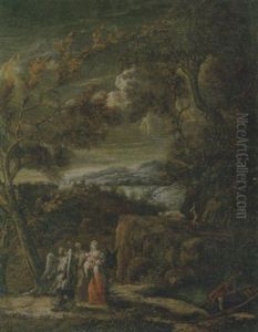 Riposo Durante La Fuga In Egitto by Filippo Lauri