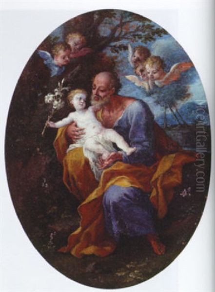 Saint Joseph Holding The Christ Child - view 1