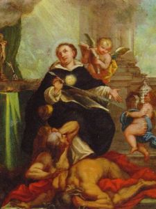 Saint Dominic Triumphing Over Discord by Filippo Lauri