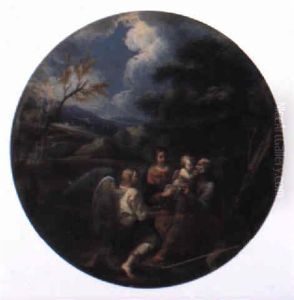 The Rest On The Flight Into Egypt by Filippo Lauri