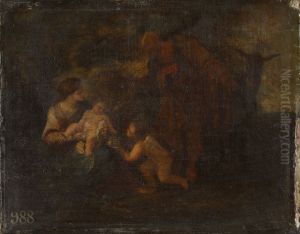 The Rest On The Flight Into Egypt by Filippo Lauri