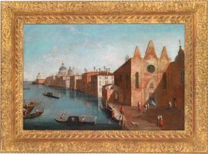 Der Canale Grande Mit Santamaria Della Carita Der Canale Grande Mit Santamaria Della Carita