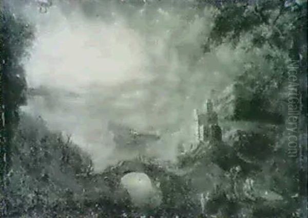 Orientaux Dans Un Paysage De Montagne - view 1