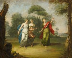 Amor Und Die Drei Grazien by Karoline Ermeler Lauska