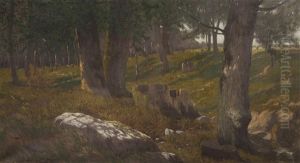 At The Edge Of The Forest by Gustav Wilhelm Lautenschlaeger