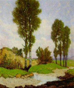 Arkadische Landschaft by Gustav Wilhelm Lautenschlaeger
