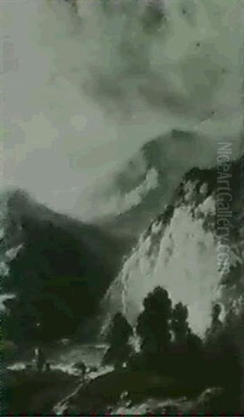 Mountainous Landscape With Figures - view 1