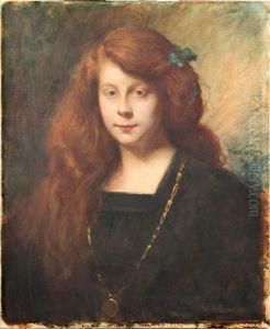 Portrait Presume De Lucie Lauth by Charles-Frederic Lauth