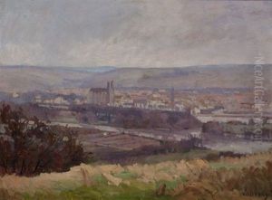 Vue De Mantes by Abel Louis Alphonse Lauvray