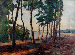 Bord De Loire A Montlouis by Abel Louis Alphonse Lauvray