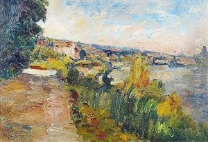 Bord De Seine by Abel Louis Alphonse Lauvray