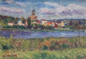 Vue De Vetheil by Abel Louis Alphonse Lauvray