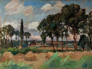 Vue De Vetheuil by Abel Louis Alphonse Lauvray