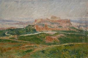 L'acropole A Athenes by Abel Louis Alphonse Lauvray