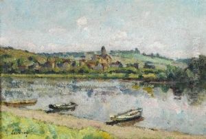 Vetheuil by Abel Louis Alphonse Lauvray