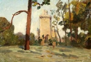 Paysage A La Tour by Abel Louis Alphonse Lauvray
