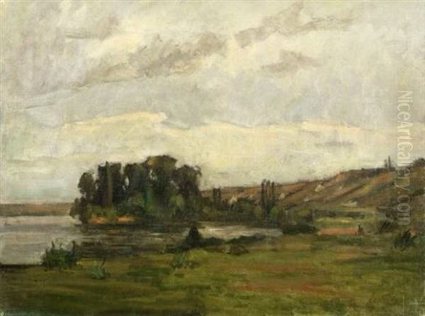 Les Iles Devant Vetheuil - view 1