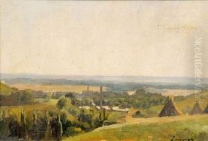 Paysage Aux Peupliers