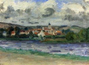 Vetheuil by Abel Louis Alphonse Lauvray