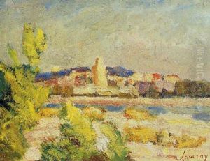 La Seine A Vetheuil by Abel Louis Alphonse Lauvray