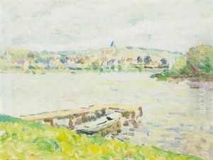 La Seine A Vetheuil by Abel Louis Alphonse Lauvray