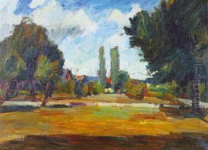 Les Peupliers (jardin De L'artiste) by Abel Louis Alphonse Lauvray